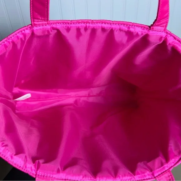 Kate Spade Fragrances pink Tote travel Bag Shopper Overnight Beach Handbag - Picture 5 of 7